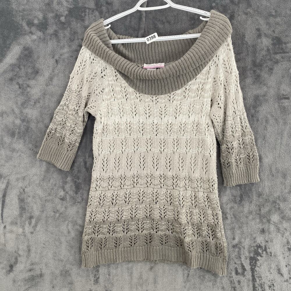 absolutely XL cowl neck loose knit tunic y2k fesitval